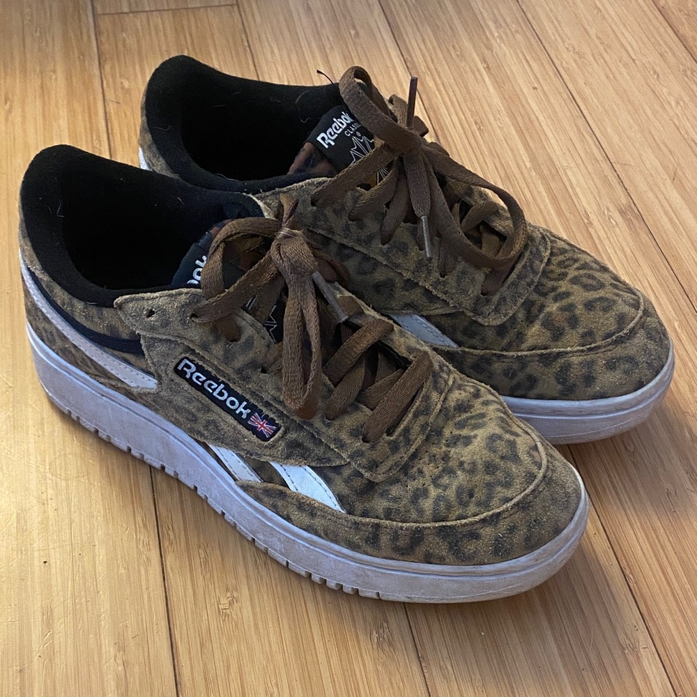 Reebok Womens Sneakers with Leopard Print